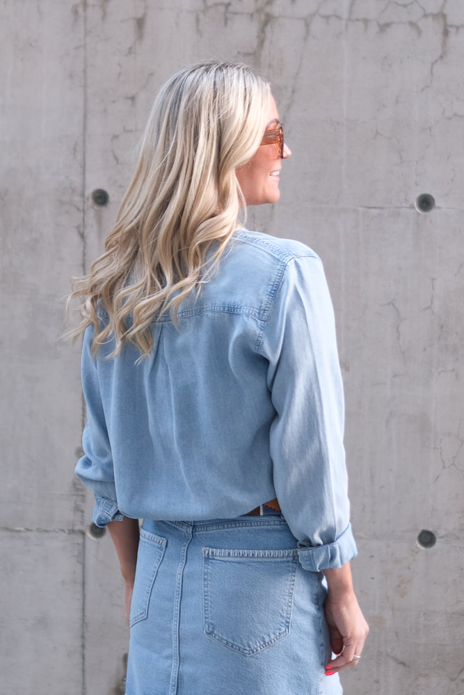 Ingrid Shirt Medium Vintage Cloud Wash