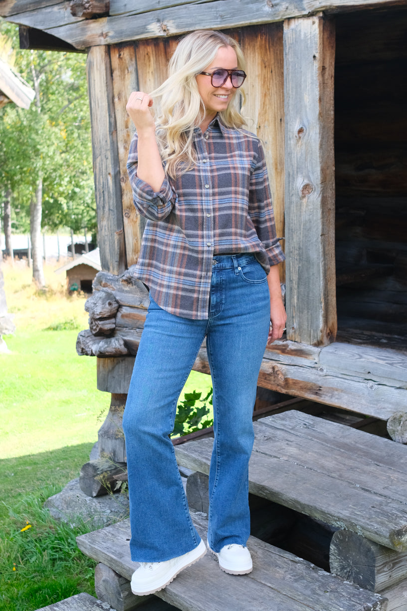 Arc Shirt Muted Tartan Dark Grey