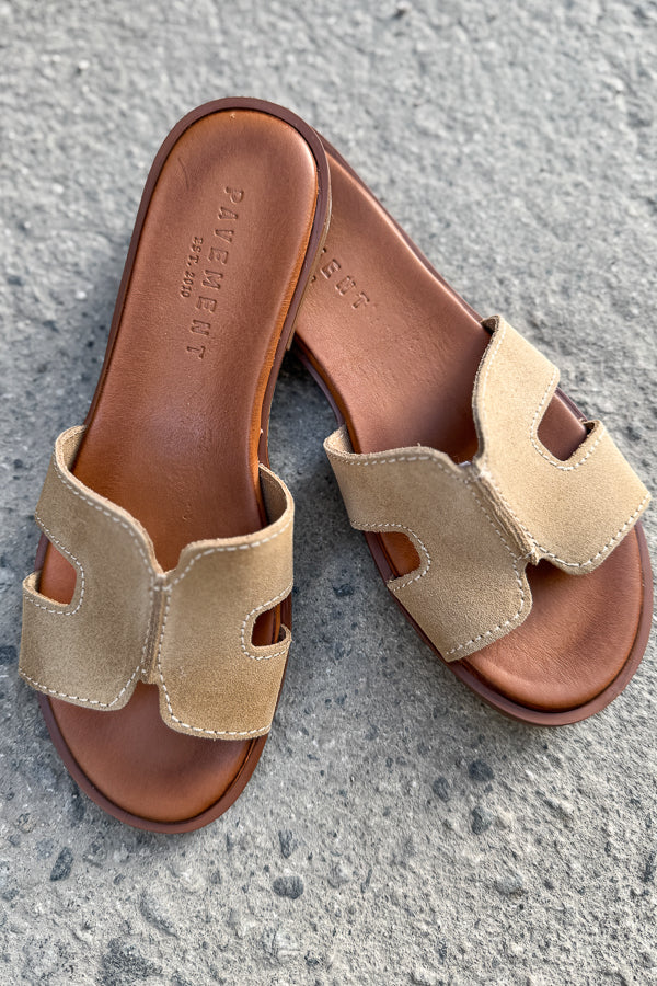 Pam Sandals Suede Mushroom