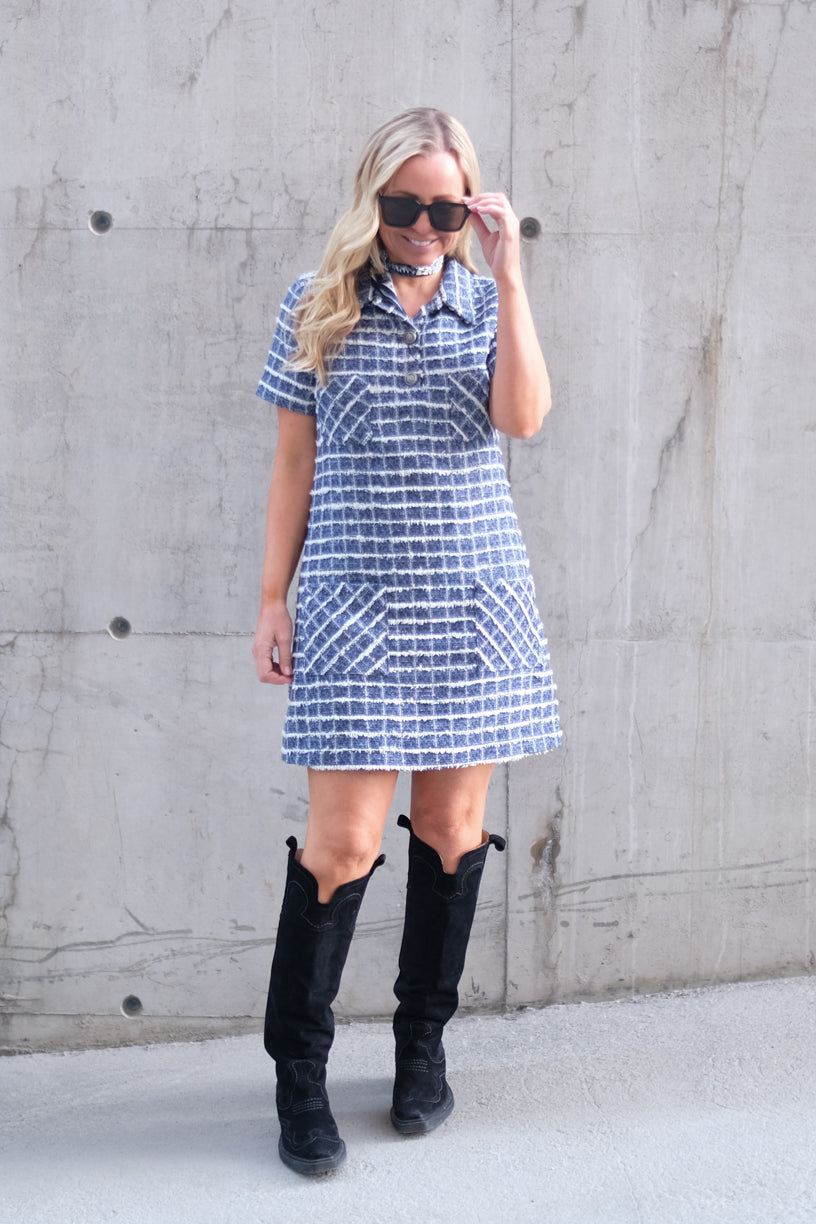 Granu Dress Medium Blue