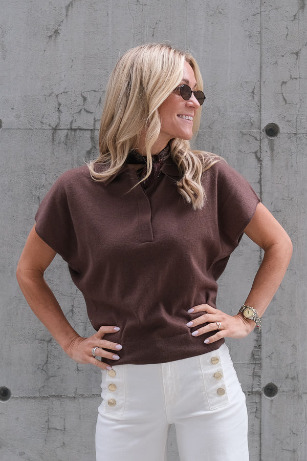 Claro Knit SS Polo Carafe