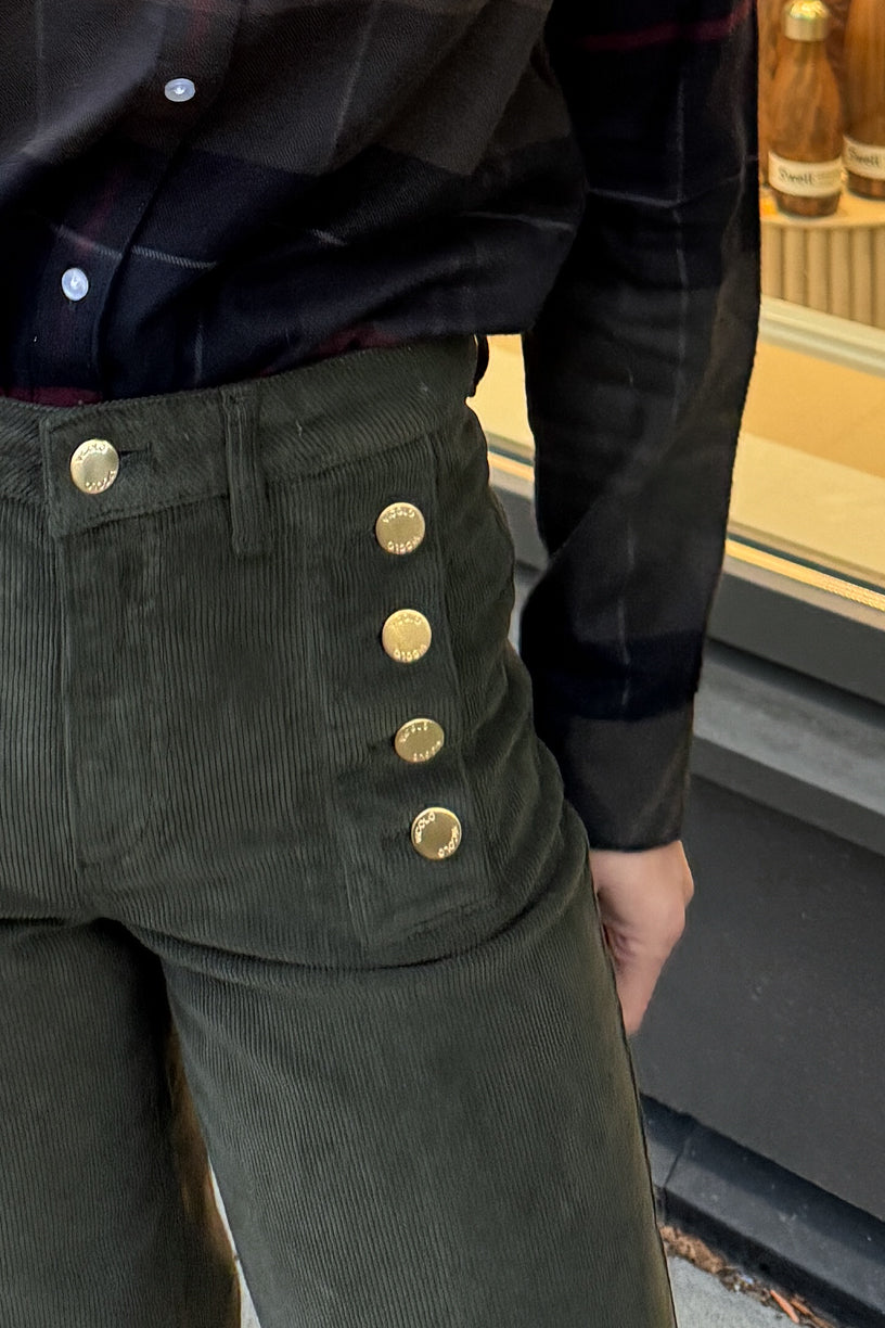 Giudith Pants Corduroy Militare