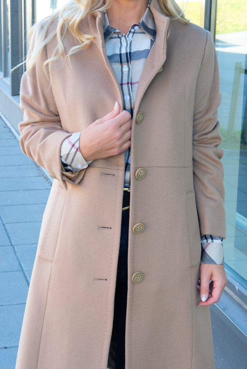 Cashmere Coat Light Camel