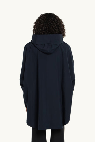 Bergen Poncho Dark Navy