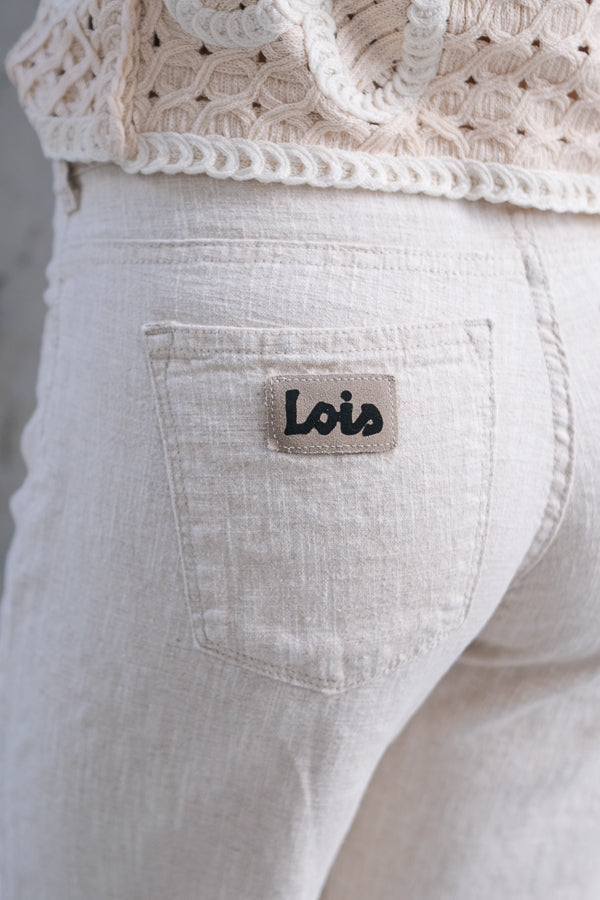 Culotte Linen Pants Natural Rinse