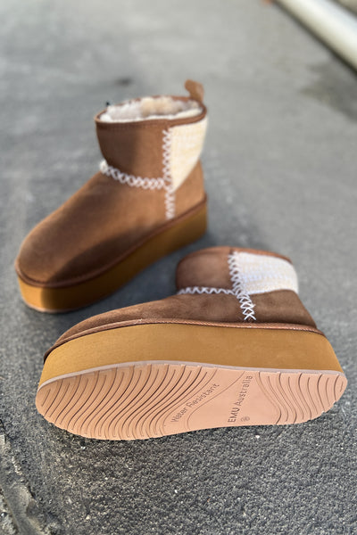 Stinger Knit Platform Chestnut