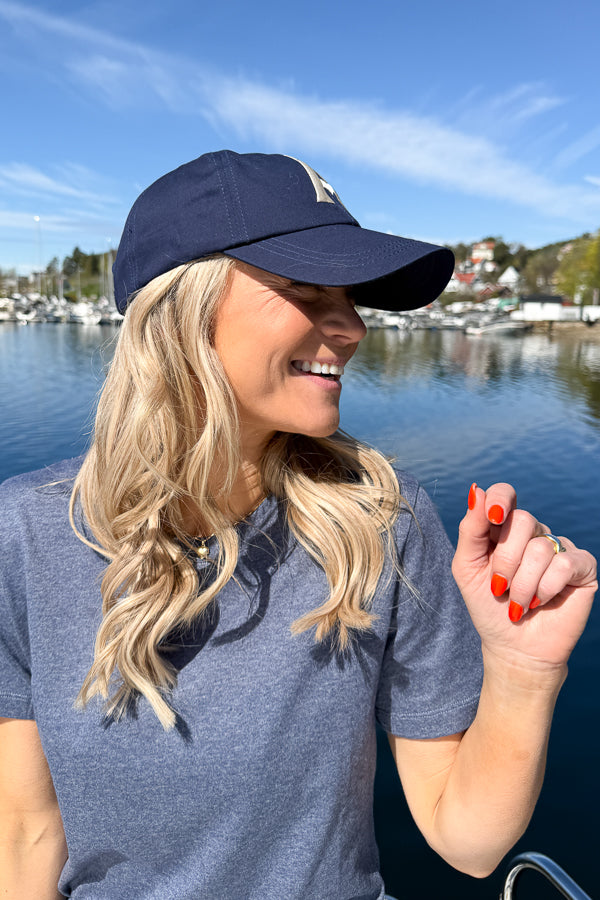 Eden Heart Caps Dk Navy