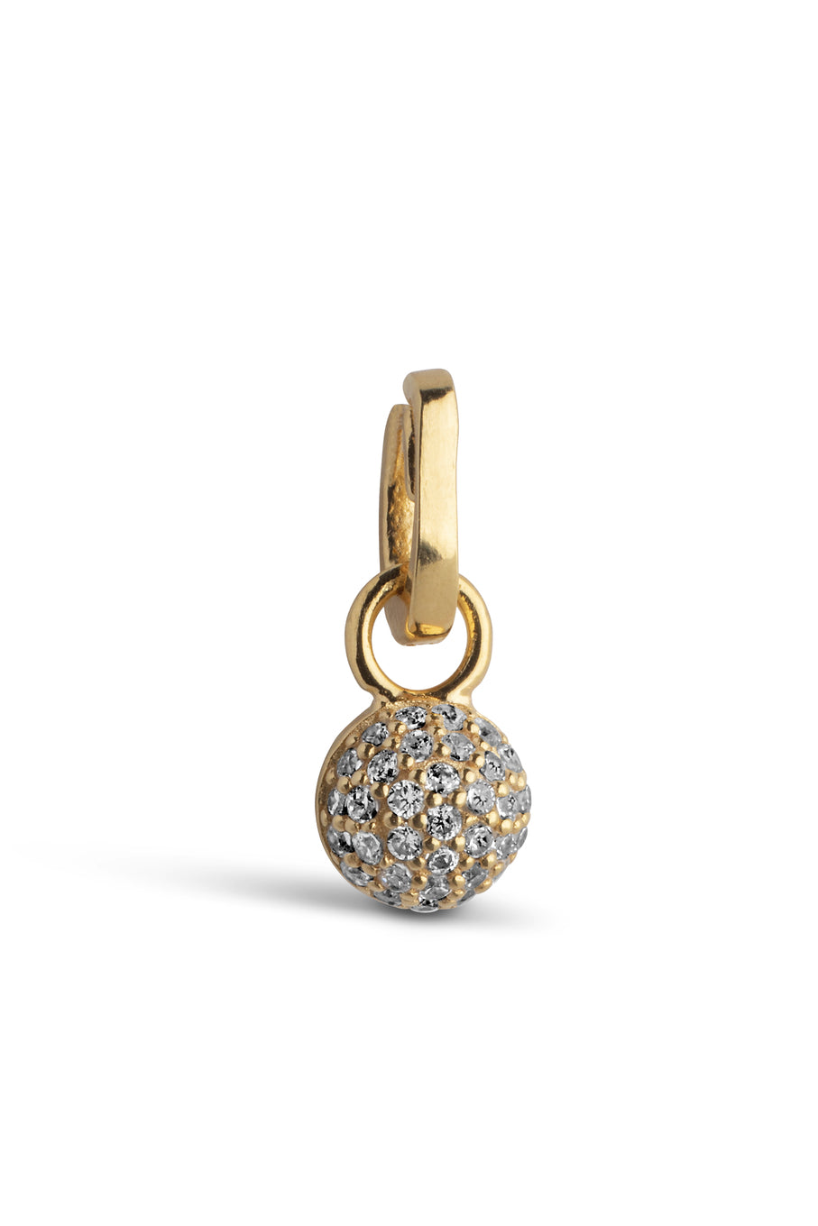 Disco Ball Charm Gold