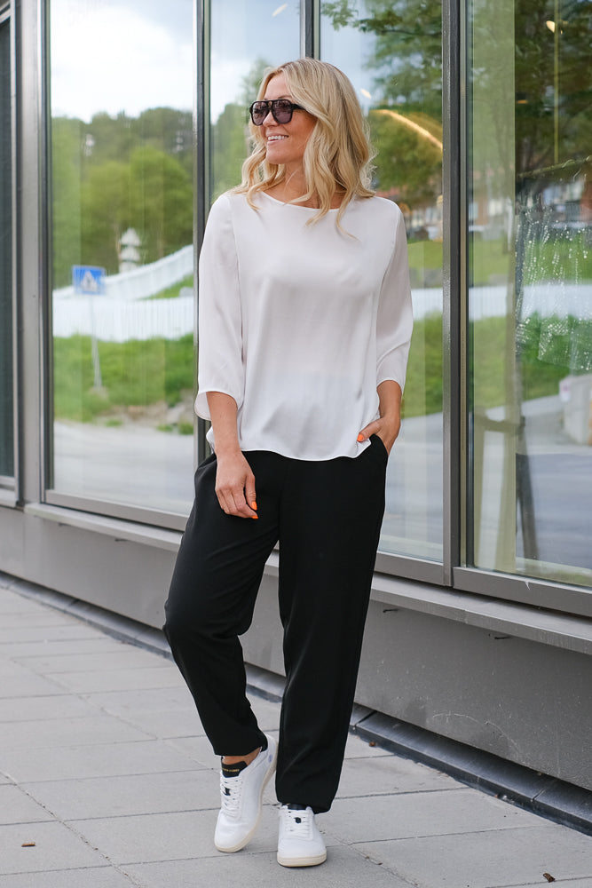 Nova Silk Blouse White