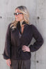 Fredrikke Chunky Cardigan Dark Brown