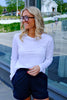 Jacqueline Linen Long Sleeve White