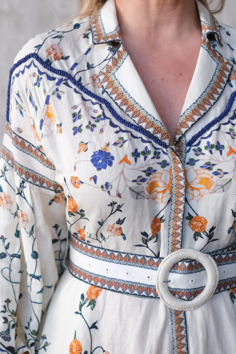 Flora Danica Long Dress Vanilla