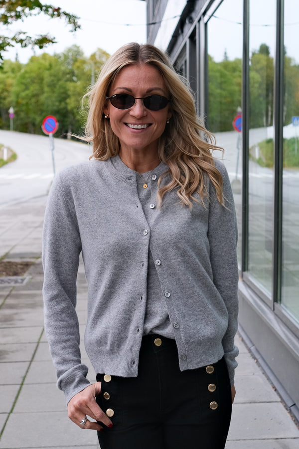Judith Knit Cardigan Grey