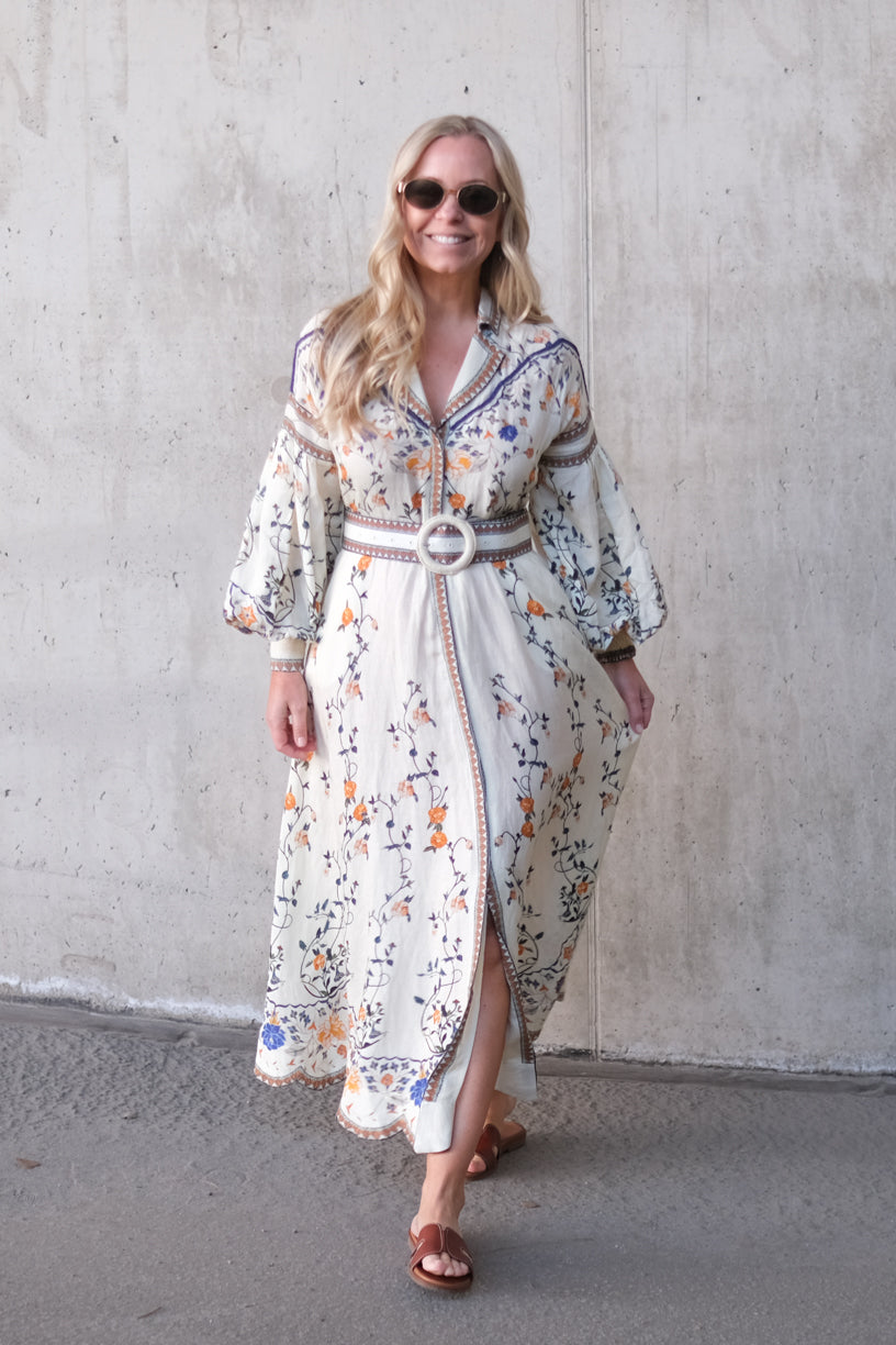 Flora Danica Long Dress Vanilla