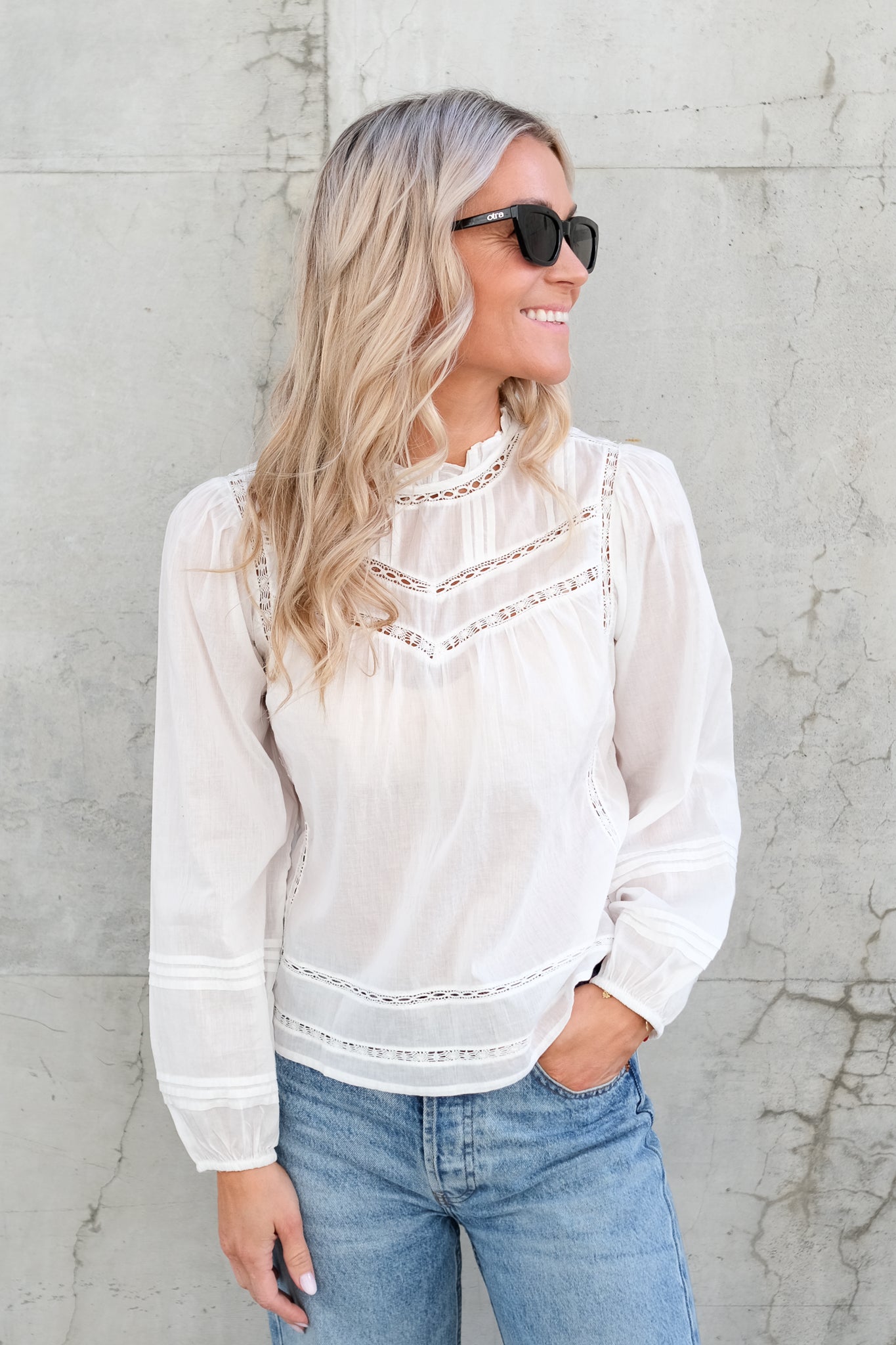 Reyna Blouse White