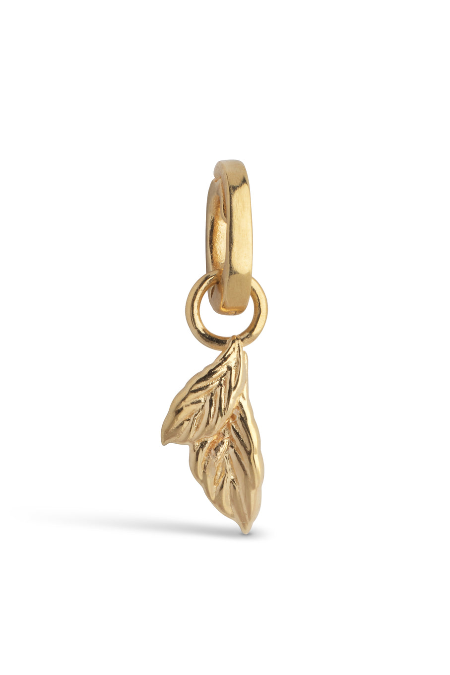 Organic Double Leaf Charm Gold