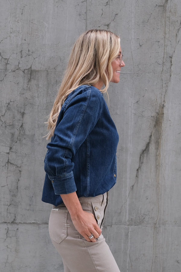 Atticus Shirt Denim Blue Ridge