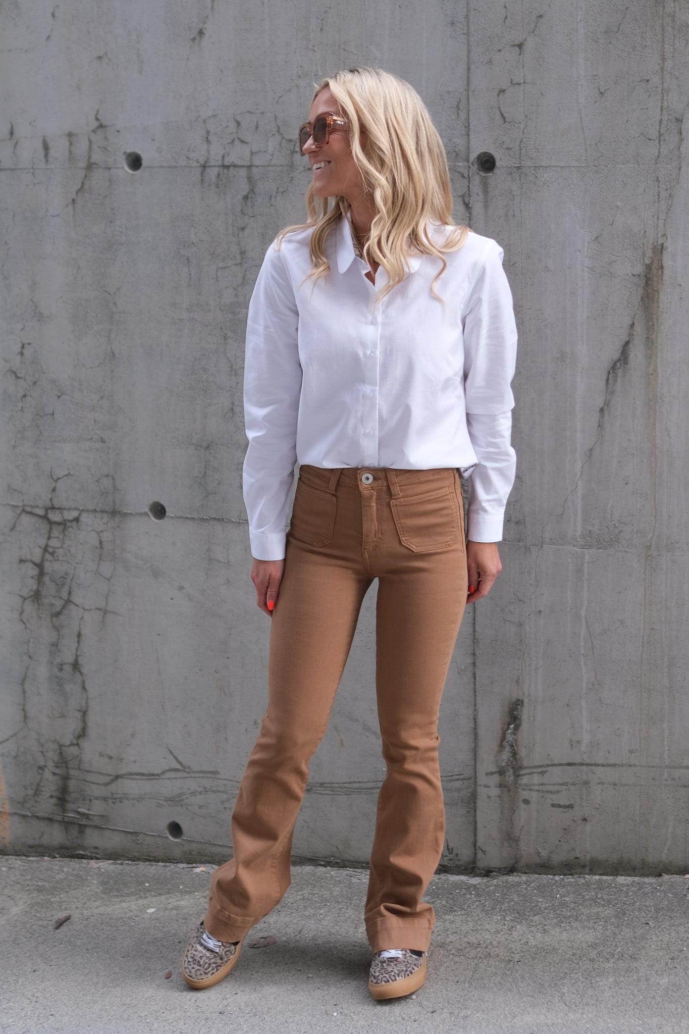 Lavender Shirt White