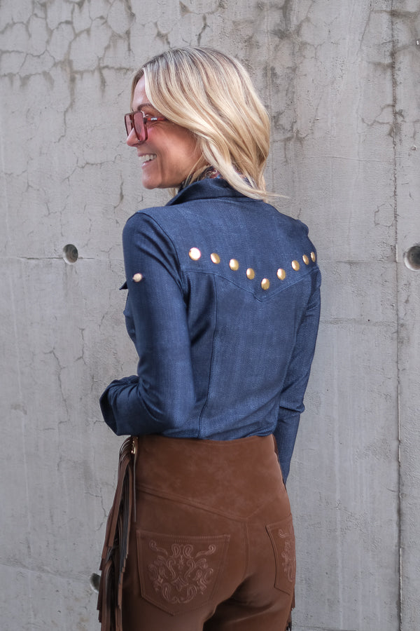 Yunnai Ski Pully Raw Denim