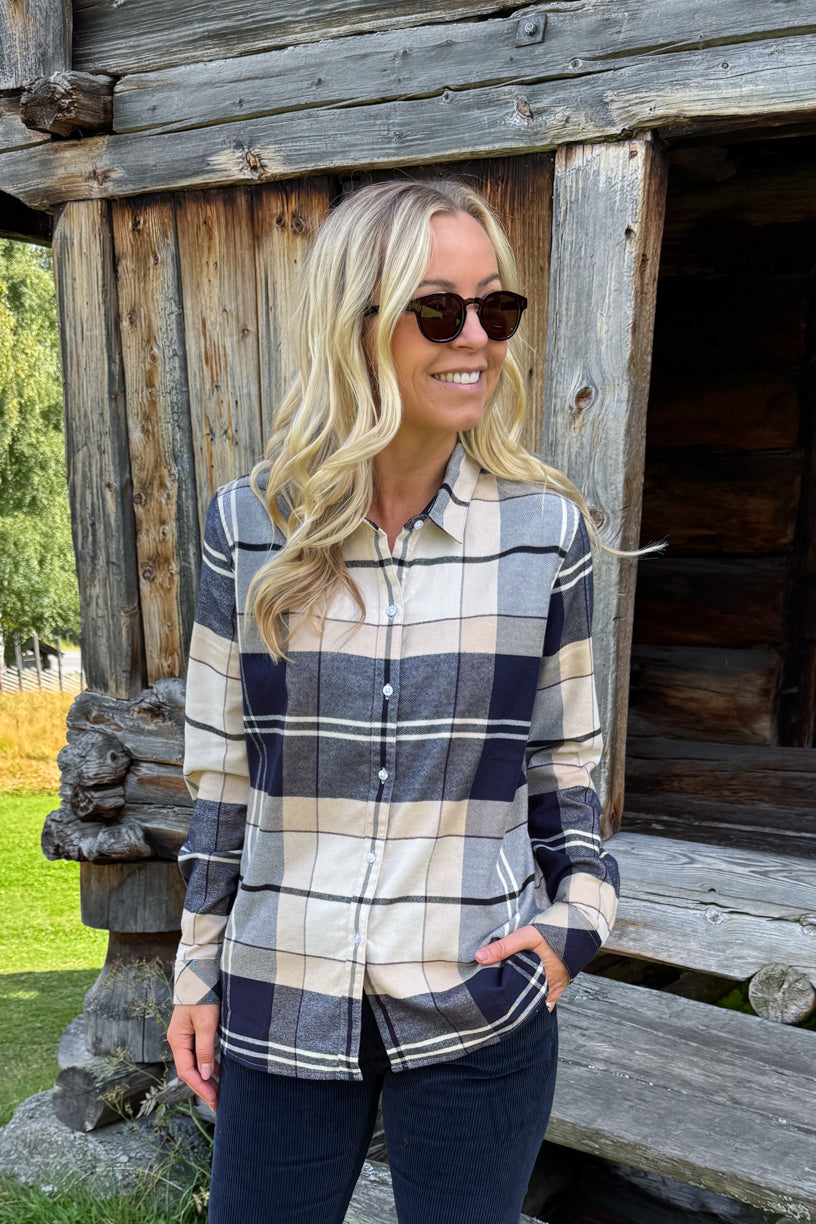 Anna Shirt Light Birchwood Tartan