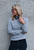 Pendle Crew Knitted Jumper Grey Marl