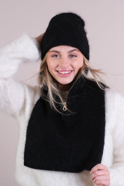 Silje Chunky Hat Black