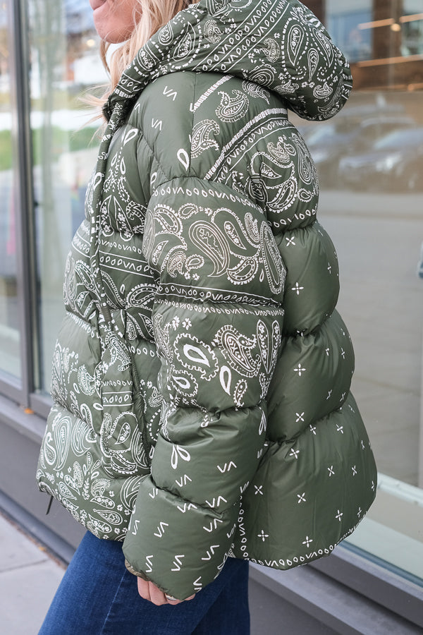 Bandana Down Jacket Militare