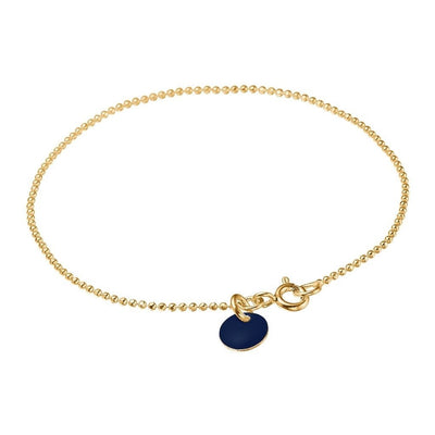 Bracelet Ball Chain Midnight Gold