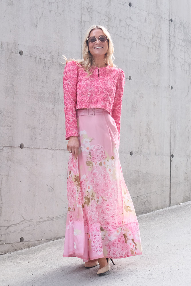 Organza Maxi Skirt Cherry Blossom