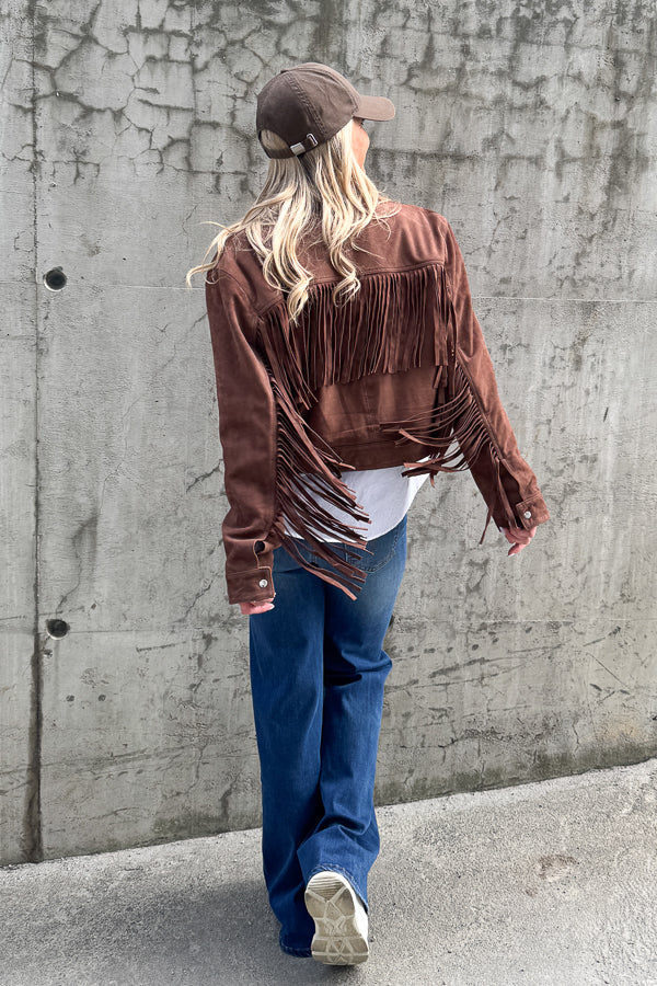 Sue Jacket Goat Suede Marrone