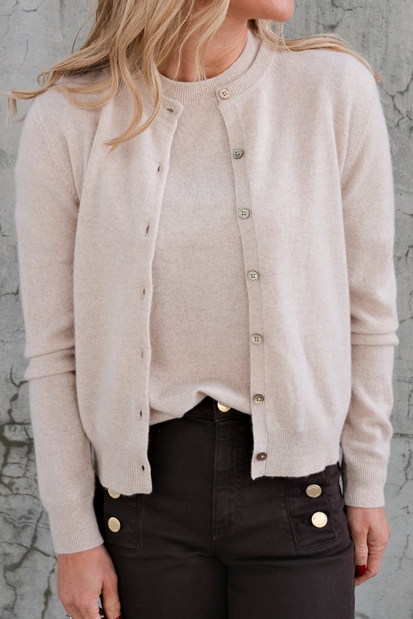 Judith Knit Cardigan Beige