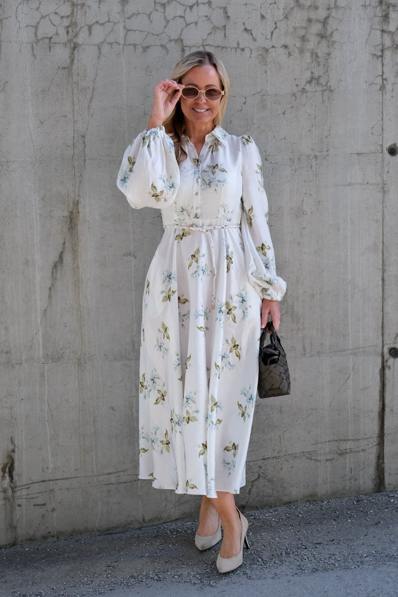 Viscose Shirt Dress Tea Garden