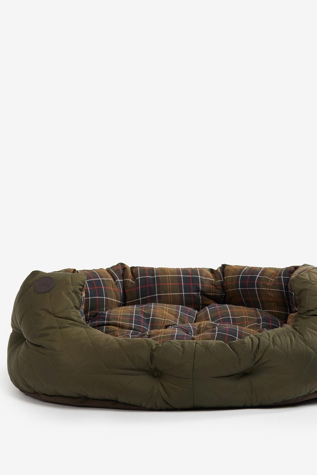 Quilted Dog Bed 35 In Olive