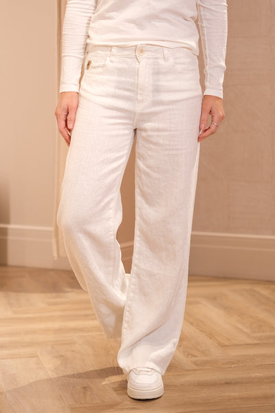 Culotte Linen Pants White