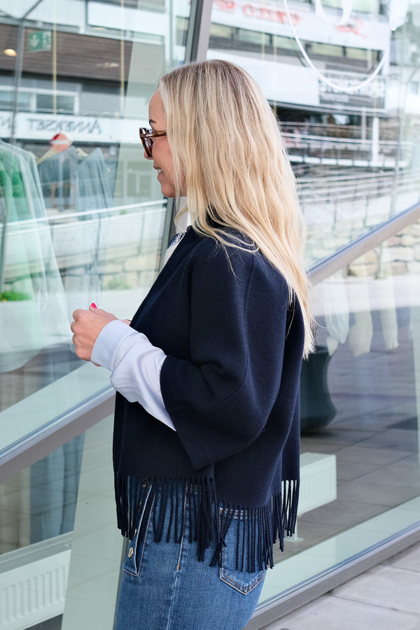 Keyla Lambswool Jacket Navy