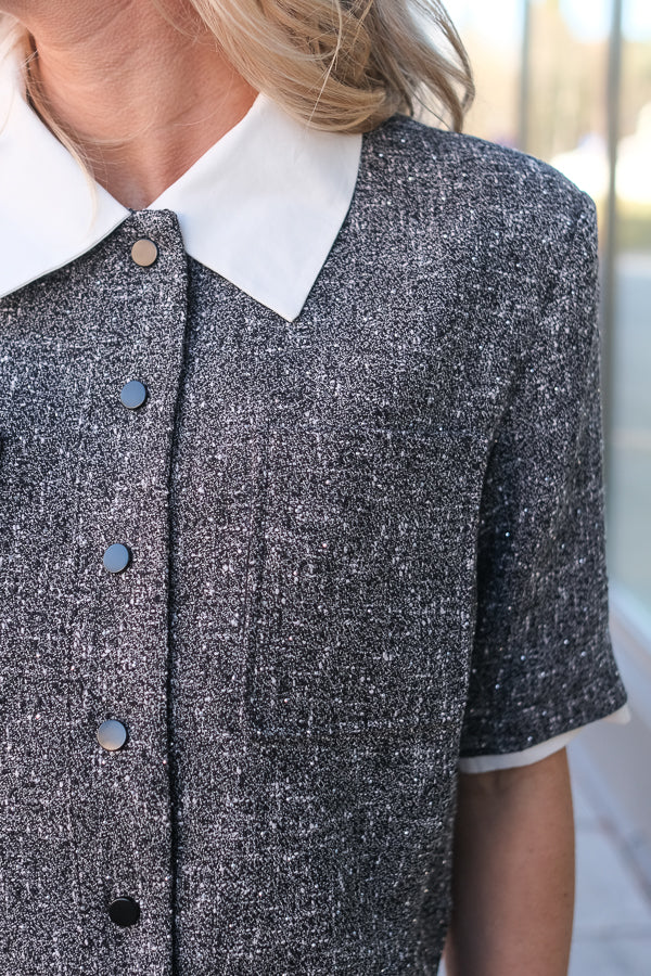 Lino Jacket Carbone