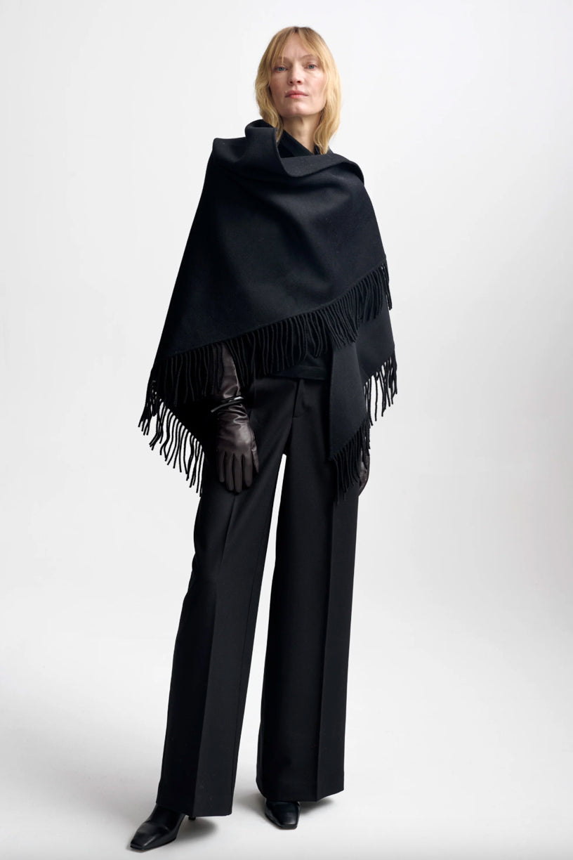Alba Wool Scarf Black
