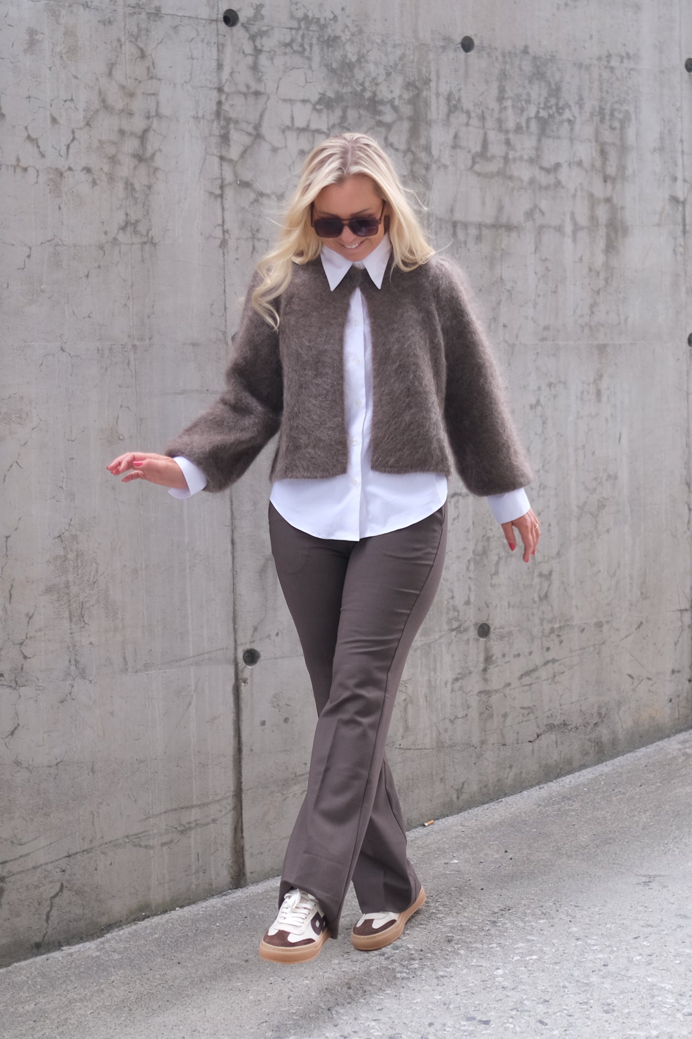 Amelia Chunky Cardigan Brown
