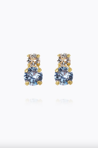 Leah Earring Gold Blue Combo