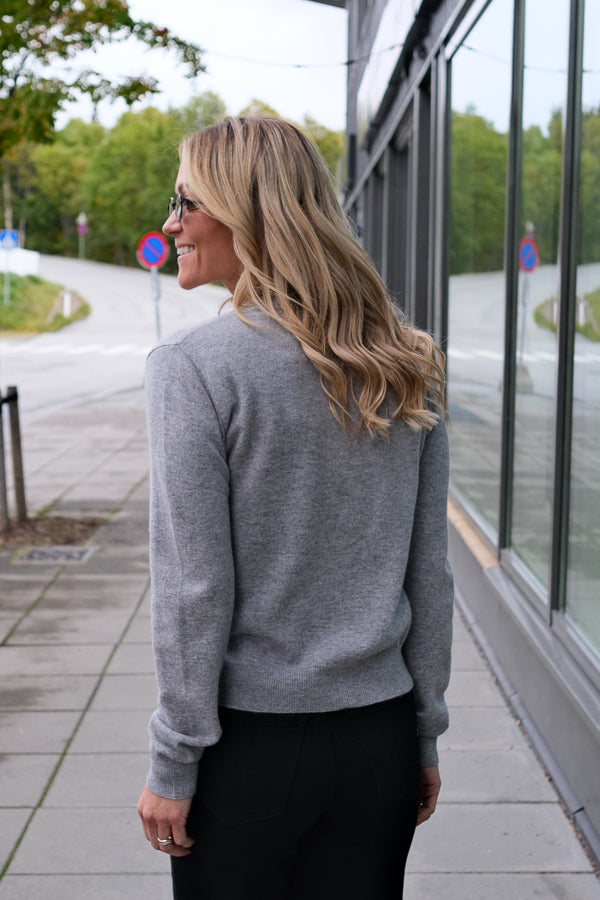 Judith Knit Cardigan Grey