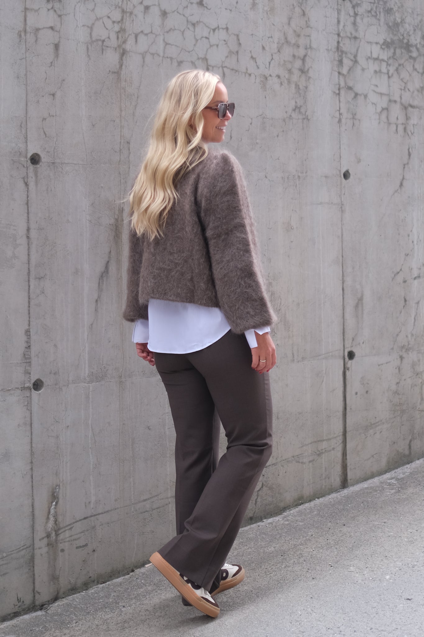 Amelia Chunky Cardigan Brown