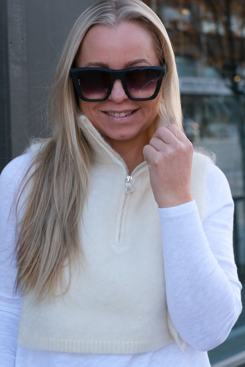 Belinda Chunky High Neck Bright White