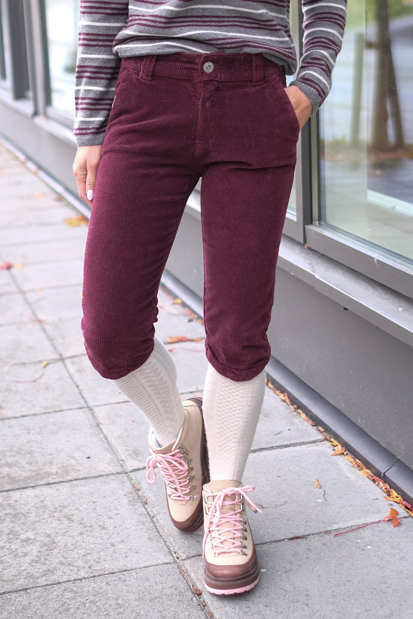 Aspen Cord Knickers Bordeaux