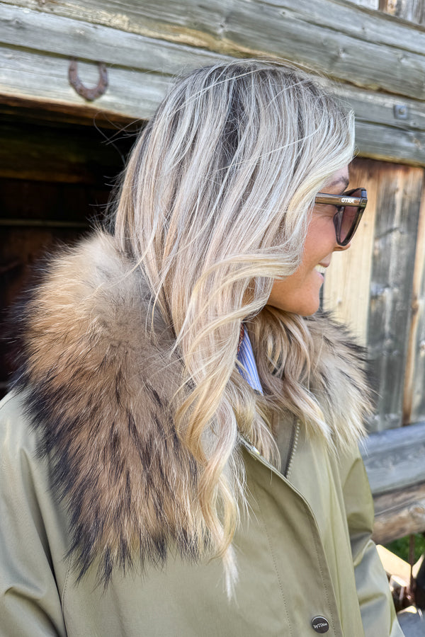 Padded A-line Parkas Green