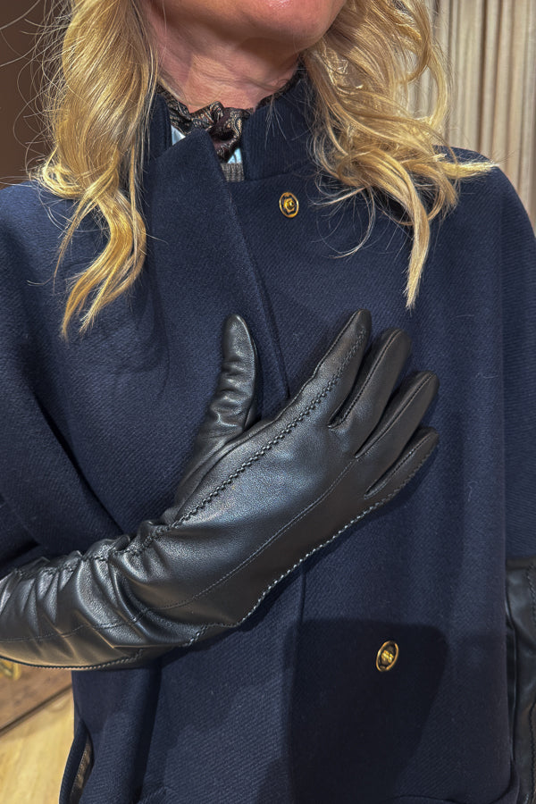 Lange Skinnhansker Sort