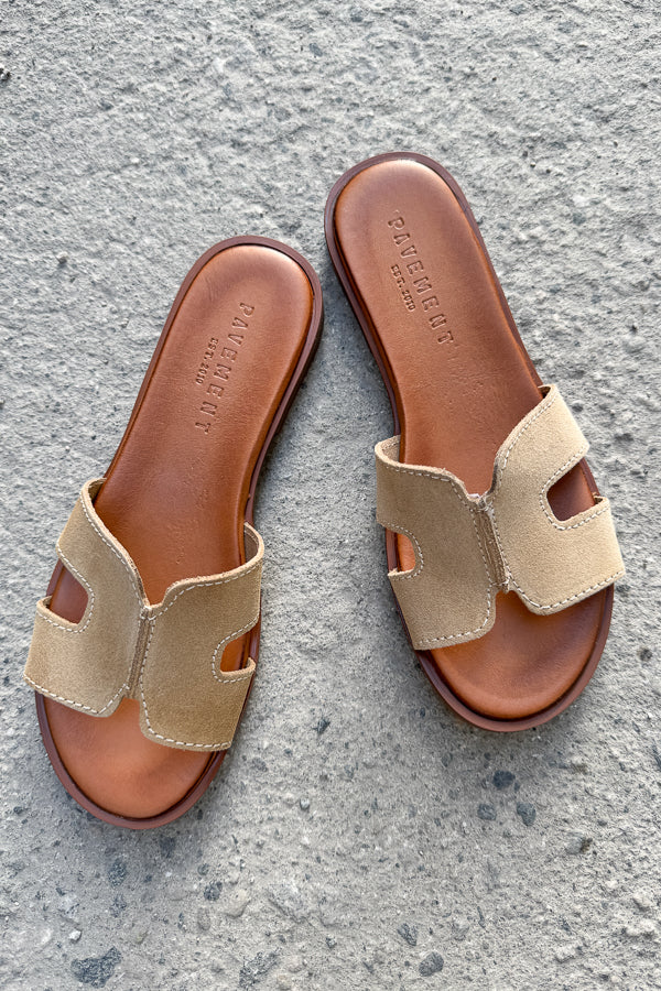 Pam Sandals Suede Mushroom