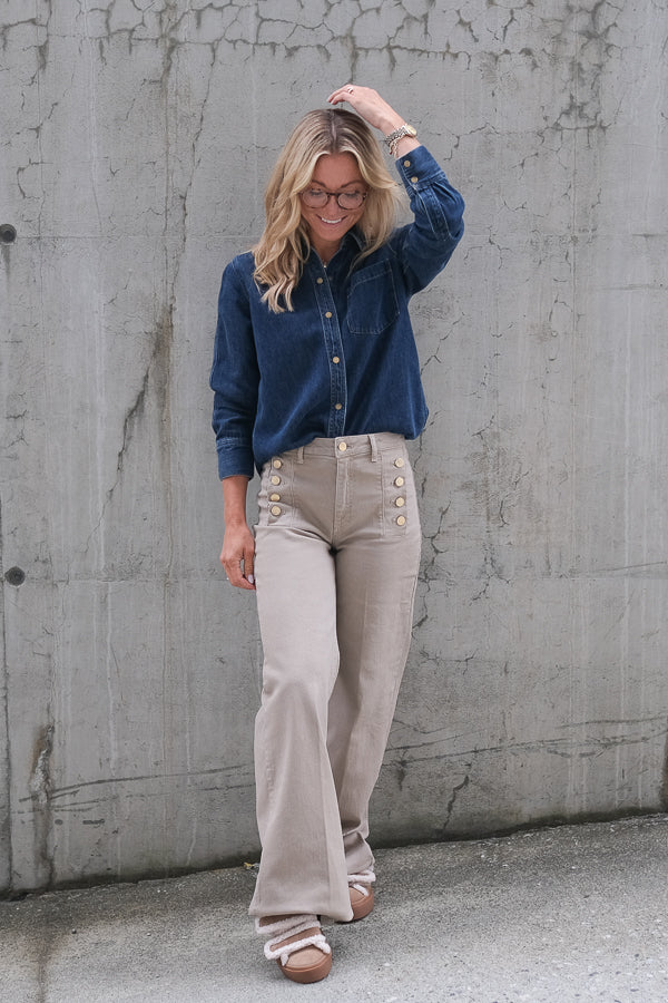 Atticus Shirt Denim Blue Ridge
