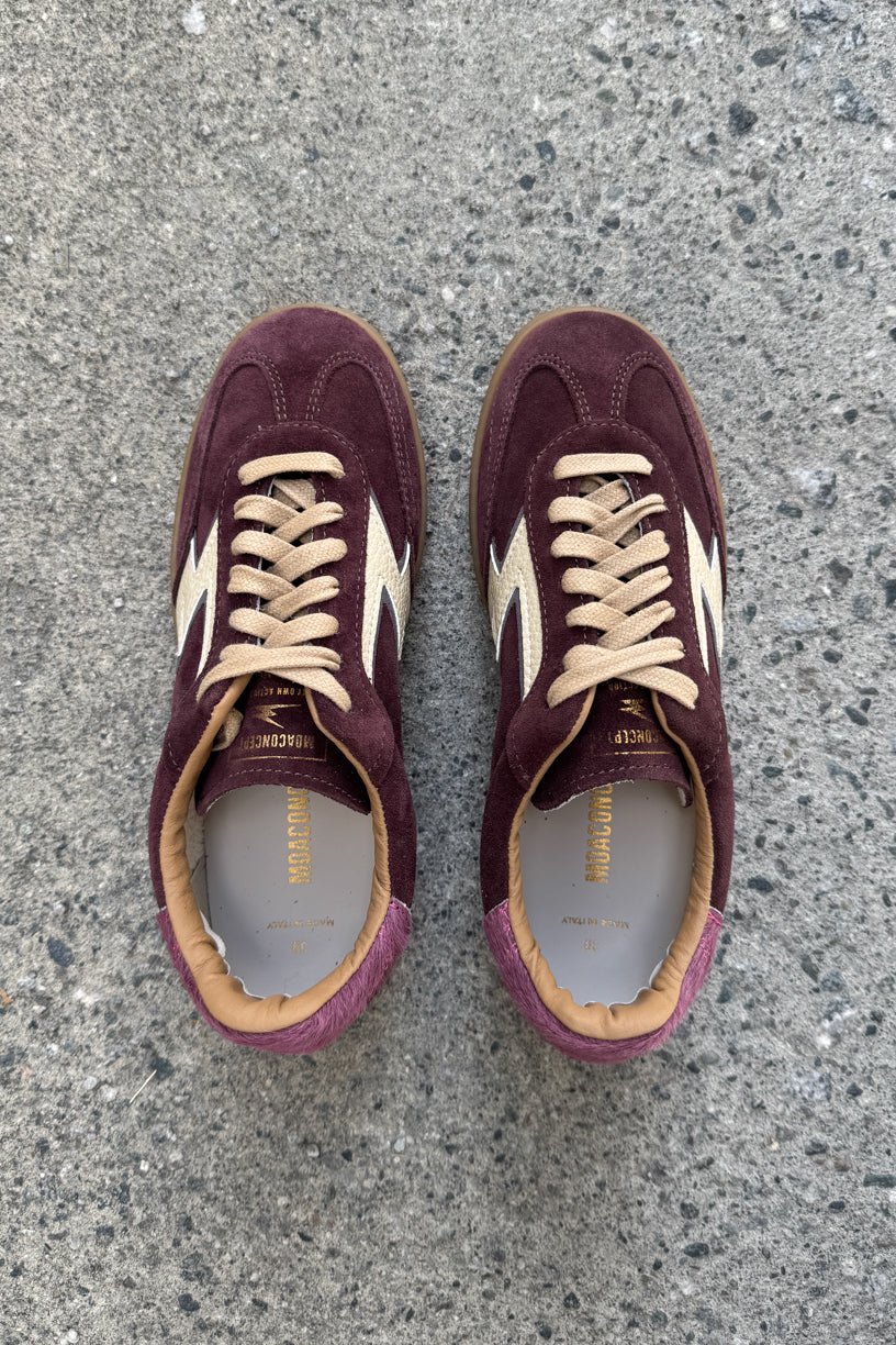 Kit Club Sneakers Purple Suede Mauve Horsy Backtab