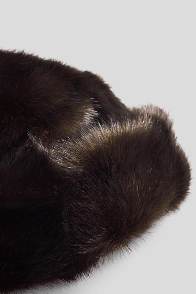 Stubai Faux Fur Hat Rich Brown