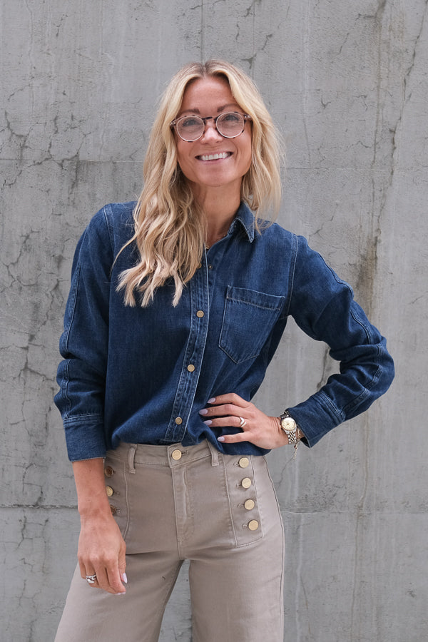 Atticus Shirt Denim Blue Ridge